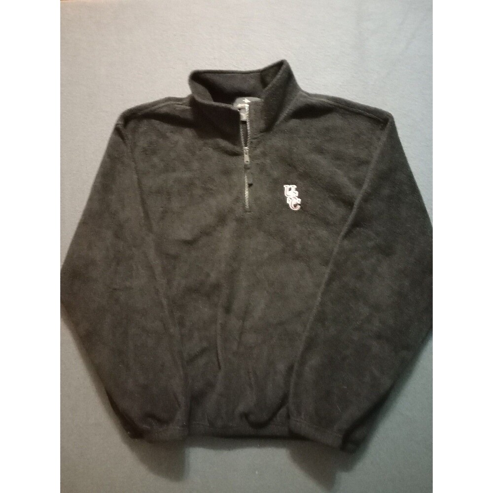 VTG USC Trojans Jacket 1/4 Zip Long Sleeve Sweatshirt Men’s Size XL Antigua Blk